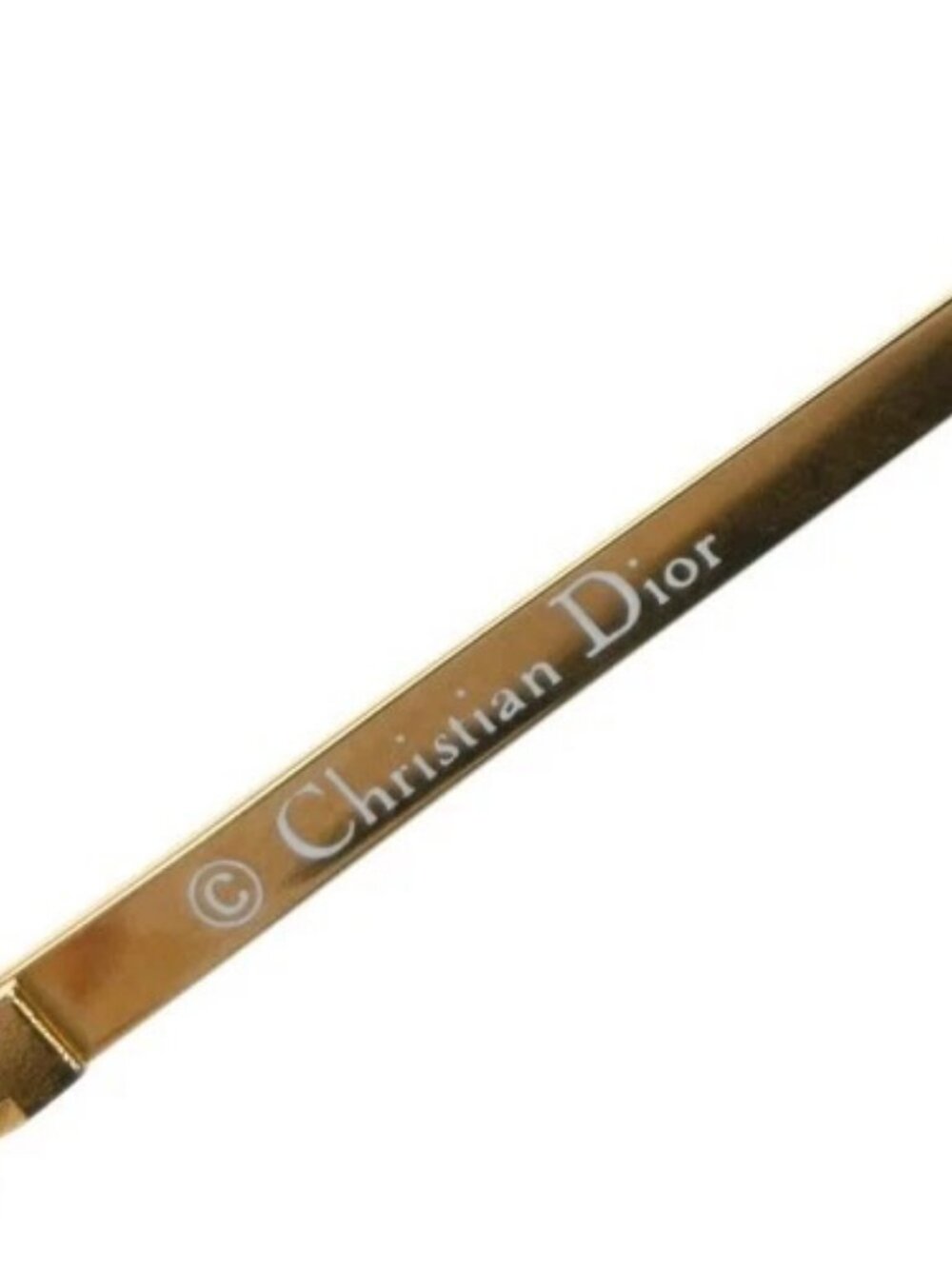 CHRISTIAN DIOR Logo Reading Glasses Eye Wear Metal Plastic Gold Red 09KP535 - Picture 12 of 14